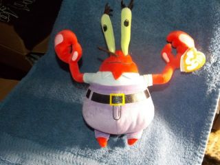 Ty Licensed Beanie Baby Babies Mr.  Krabs The Crab 8 " (spongebob)
