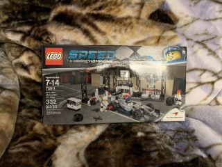 Lego Speed Champions 75911 Mclaren Mercedes Pit Stop Retired Mib