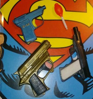 Vintage Toy Dart Guns Special Agent 777 Interpol X - 44 007 James Bond Giant Htf