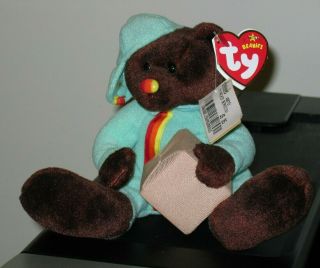 Ty Beanie Baby Packer The Bear (7 Inch) (uk Exclusive) Mwmt