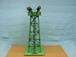 Vintage Lionel O Scale No.  395 Floodlight Tower Green