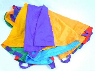 Gymboree Play Parachute Playchute 10 Ft Multi Color Multi Handles
