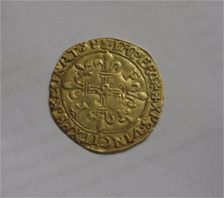 French Royal Coins Francis I (1514 - 1547) Gold Ecu D 