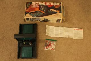 Electronic Battleship Board Game Milton Bradley Mb 1977 Complete