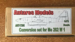 Conversion Set For Me 262 W - 1 - Antares Models Ant - 7206 - 1/72 Scale Resin Kit