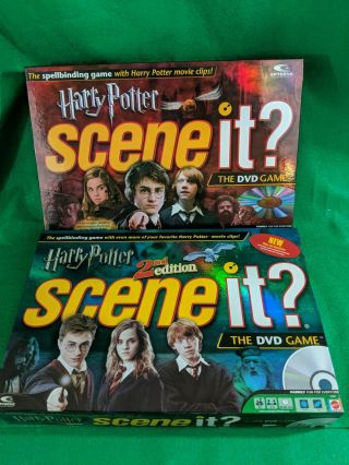 Harry Potter Scene It 1st And 2nd Edition Both 100 Complete