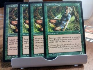 Mtg 4x Quirion Ranger X4 Visions Magic Vis Green Common Elf