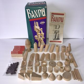 Bandu Stacking Game 1991 Complete Wooden Blocks Brand Strategy Family Bausack
