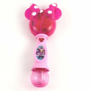 Disney Junior Minnie Mouse Bubble Wand Light Up Bubble Blower Pink Disneyland
