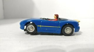 Vintage Tyco 1:64 Scale Blue Mazda Miata Convertible Slot Car