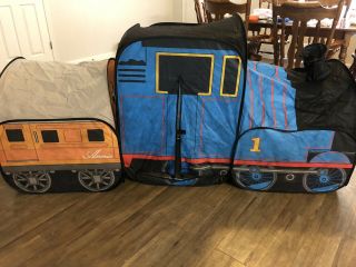 Thomas The Train Tank Engine Pop Up Tent Play Hut With Caboose