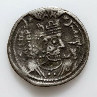 Uncertain Persyan Sasanian Silver Coin Drachm,  Ca 400 - 600 Ad - 21mm,  1.  76gr