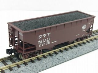 Nyc 2 Bay Offset Hopper N Scale Bluford Shops Brown Coal Load York Central