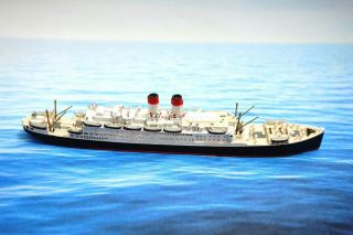 Mercator 547 Cap Finistere 5 3/4 " Lead Cruise Ship Model 1:1250 Miniature N27