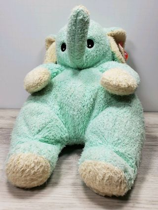 Ty Baby Plush Elephantbaby Green Elephant 2000 Pillow Pals Rattle Stuffed