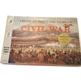 American Heritage Civil War Battle Board Game Vintage 1960 Complete