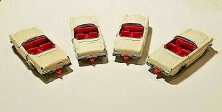 1966 (4) MATCHBOX LESNEY MERCEDES - BENZ 230SL CVT ' S 27 (WHITE) SHARP RARE CARS 3