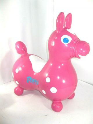 Vintage Ledra Plastic Pink 1984 Rody Horse Ride On Bouncing Toddler Pony Italy 2