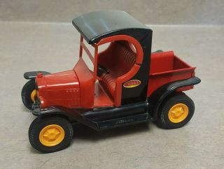 Vintage Red & Black Tonka Model " T " Press Steel Roadster Truck