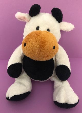 Ty Pluffies Grazer Cow Plush Tylux Floppy Stuffed Animal Baby Toy
