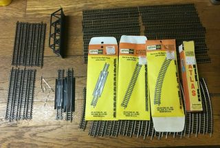Atlas N Scale Track Assortment,  Curves,  Straights,  Rerailers,  Power Pack 3