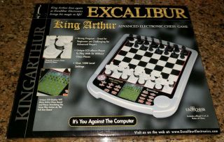 Excalibur King Arthur Advanced Electronic Chess Game Model 915 Complete Box Inst
