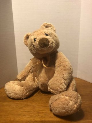 Ty Classic Beanie Baby Light Brown Tan Teddy Bear 2003 Plush Stuffed Animal Toy
