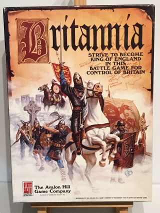Britannia Battle Game For The Control Of Britain 1987 Avalon Hill Game Company