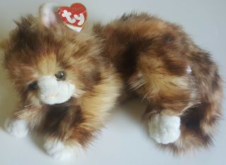 Ty Classic Jumbles The Cat 13 " Plush Toy Stuffed Animal Calico Kitty