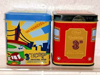 Disney 3 " Vinylmation - San Francisco - Lombard St & Trolley Both Tin