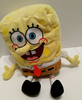 Nwt Ty Sponge Bob Square Pants 14 " Beanie Plush Toy Embroidered Face 2006 Buddy