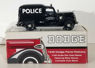 Liberty Classics 1/28 Scale 1936 Dodge Panel Bank City Of Galt Police Limited