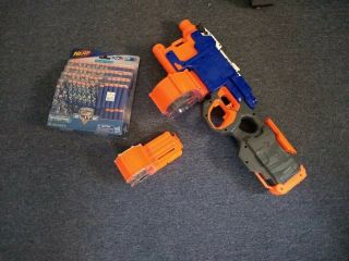 Nerf Hyperfire Fires Up To 90ft Comes With Addittional Mag And 75 Darts