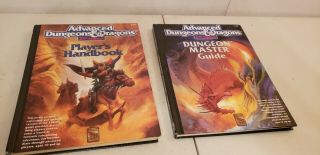 Dungeon Masters Guide & Players Handbook Ad&d 2nd Ed.