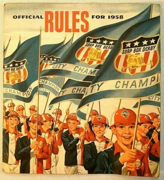 Vintage Soap Box Derby Official Rules Book 1958