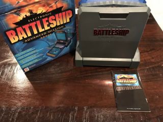 Electronic Battleship Advanced Mission Milton Bradley 2000 100 Complete