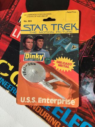 1979 Dinky Toys Star Trek Uss Enterprise Movie Starship Spaceship 803 England