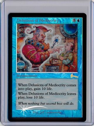Mtg Magic The Gathering Game Card Delusions Of Mediocrity Urza 