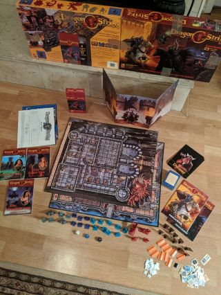 Dragon Strike Board Game Complete 1993 With Books