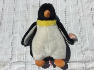 Ty Beanie Babies Waddle The Penguin Plush Stuffed Animal 9 "