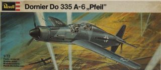 Revell 1:72 Dornier Do 335 A - 6 Pfeil Plastic Aircraft Model Kit 0096u