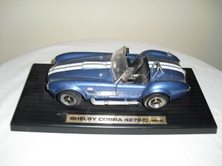 1964 Shelby Cobra 427 S/c Blue Diecast Model Car Collectible