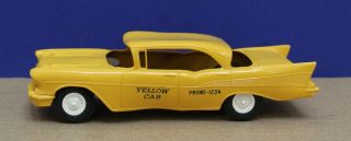 Pmc 1957 Chevrolet Bel Air 4 Door Hardtop Promo 1:25 Yellow Cab Taxi