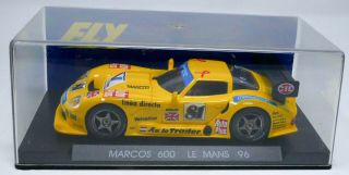 Fly 1/32 Scale Slot Car A22 Marcos Lm 600 Le Mans 96 Azul