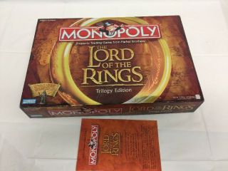 The Lord Of The Rings Monopoly,  Trilogy Edition - 100 Complete,