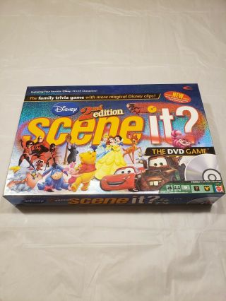 Disney 2nd Edition Scene It? 100 Complete Dvd,  Card,  Board Game.