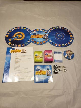 Disney 2nd Edition Scene It? 100 Complete DVD,  Card,  Board Game. 3