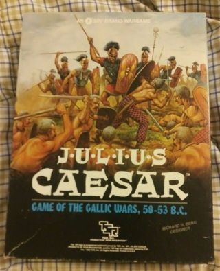 Julius Caesar Game Of Gallic Wars By Tsr 1985 Complete Counters Unpunched