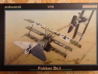 Eduard 1/72 Scale Fokker Dr.  I,  Profipack; Oop; 7016; 2000