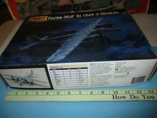 1:48 Scale Monogram Pro Modeler Kit 85 - 5959 Focke - Wulf Ta 154a - 0 Open Box